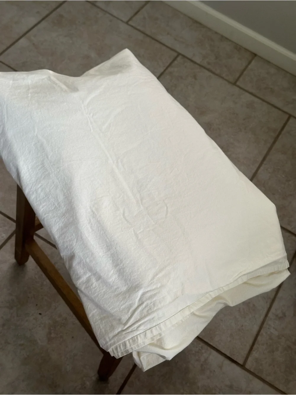 Quince King Ivory Cream Organic Cotton *Flat Sheet Only* Soft Neutral Bedding